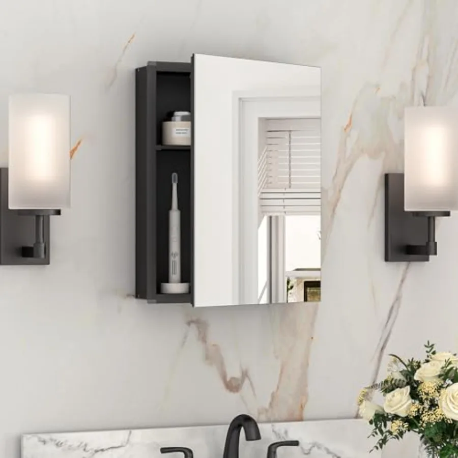 Medicine Cabinet 14 x 18 Inch Assembly Needed Bathroom Mirrored Medicine Cabinet Lightweight Freely Adjustable Shelves Recessed
Medicine Cabinet 14 x 18 Inch Assembly Needed Bathroom Mirrored Medicine Cabinet Lightweight Freely Adjustable Shelves Recessed