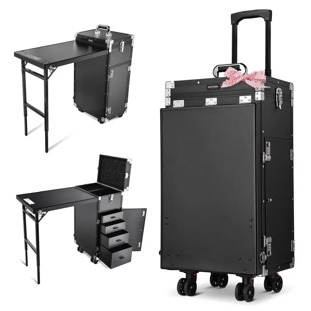 Portable Manicure Table Nail Station Rolling Makeup Case with 4 Drawers Nail Table Storage for Makeup Artist Nail Tech Manicuri
Portable Manicure Table Nail Station Rolling Makeup Case with 4 Drawers Nail Table Storage for Makeup Artist Nail Tech Manicuri