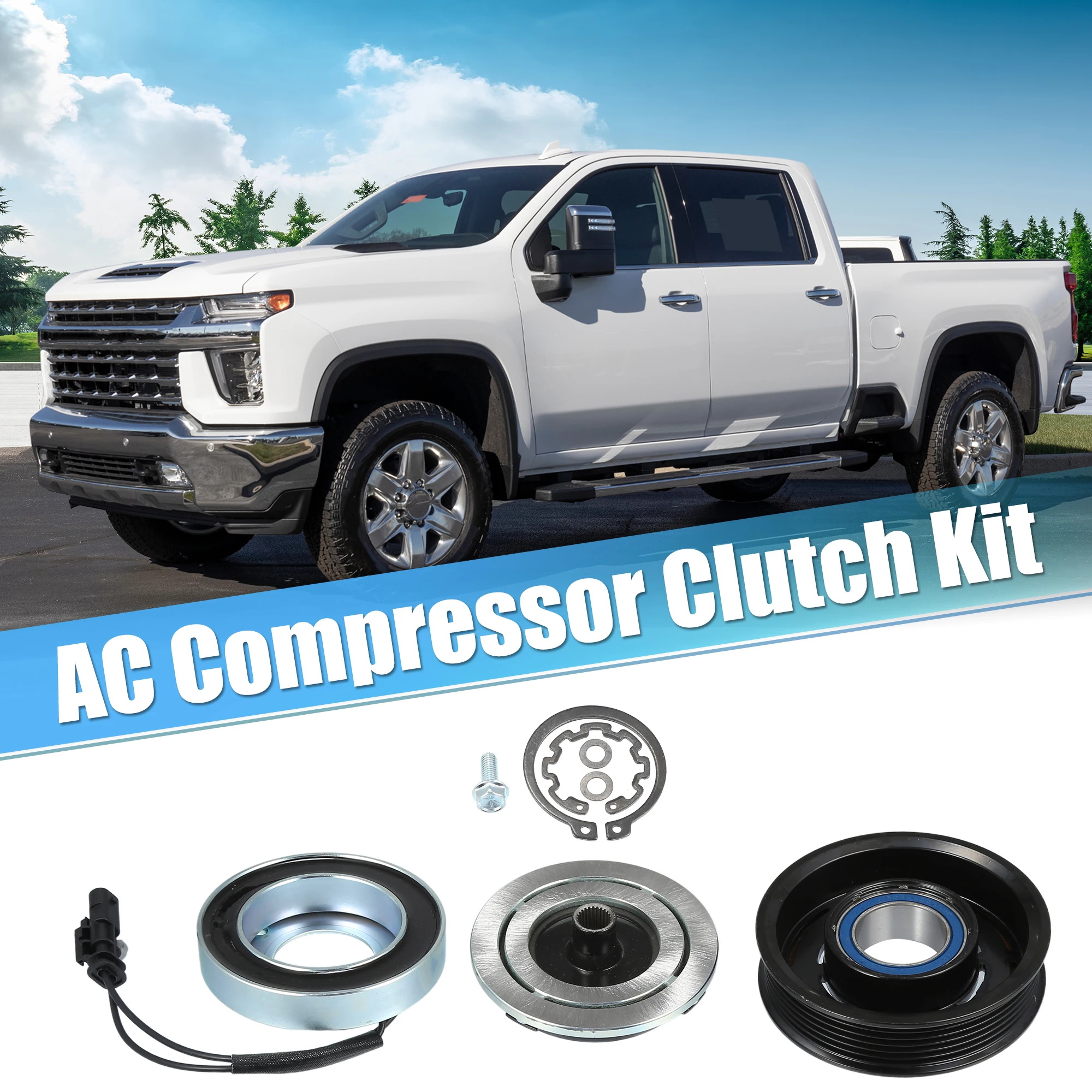 Комплект сцепления переменного тока UXCELL, сцепление A/C в сборе для Chevrolet Silverado 3500HD 8CYL 6.6L 2015 2016 2017 2018 2019 2020
Комплект сцепления переменного тока UXCELL, сцепление A/C в сборе для Chevrolet Silverado 3500HD 8CYL 6.6L 2015 2016 2017 2018 2019 2020