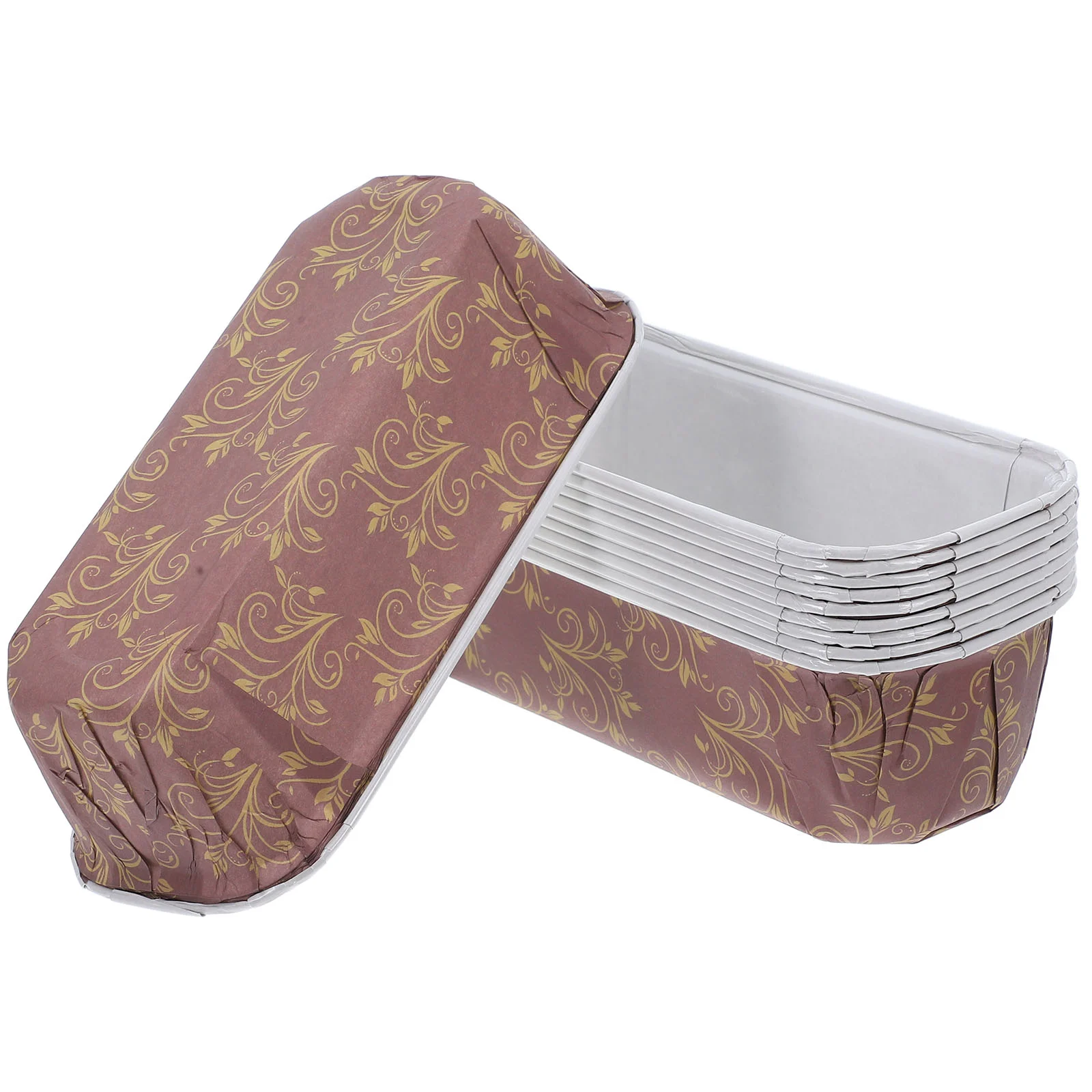 10 Pcs Cake Cup Baking Trays Paper Loaf Pans Bread Bakeable Coated Oven Liner Rectangle
10 Pcs Cake Cup Baking Trays Paper Loaf Pans Bread Bakeable Coated Oven Liner Rectangle