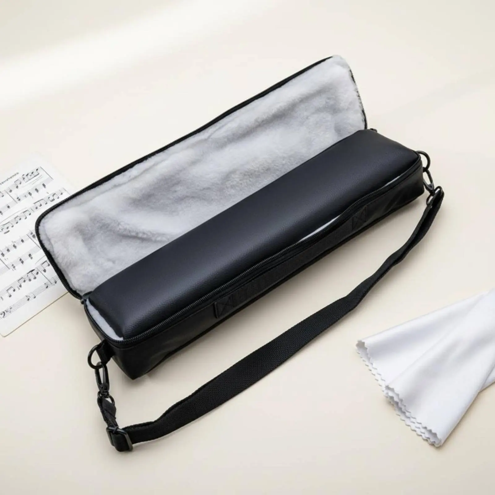 16-Hole Flute Case Portable 16 Hole Flute Case Music Gear Lightweight Soft Velvet Interior for Travel, Performances
16-Hole Flute Case Portable 16 Hole Flute Case Music Gear Lightweight Soft Velvet Interior for Travel, Performances