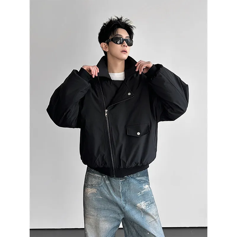 Мужская зимняя теплая куртка из утолщенного хлопка с молнией, полиэстер, длинный рукав, приталенный крой
Мужская зимняя теплая куртка из утолщенного хлопка с молнией, полиэстер, длинный рукав, приталенный крой