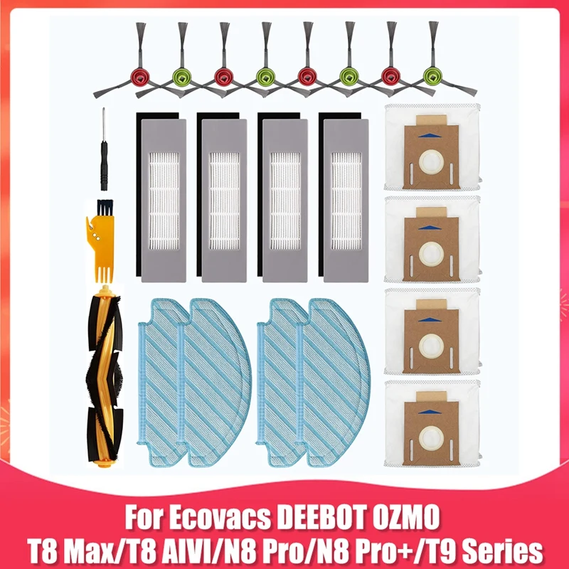 Сменный Набор аксессуаров для робота-пылесоса Ecovacs DEEBOT OZMO T8 Max T8 AIVI T8 T9 Series N8 Pro N8 Pro
Сменный Набор аксессуаров для робота-пылесоса Ecovacs DEEBOT OZMO T8 Max T8 AIVI T8 T9 Series N8 Pro N8 Pro