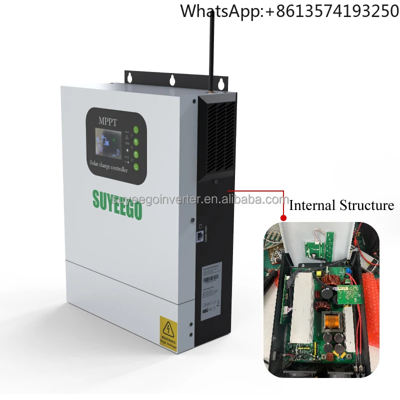 SUYEEGO SYGSC48120 PV 500V 6500W Built-in Wifi Communication Port 22A 48V MPPT Solar Charge Controller with ON/OFF Button
SUYEEGO SYGSC48120 PV 500V 6500W Built-in Wifi Communication Port 22A 48V MPPT Solar Charge Controller with ON/OFF Button
