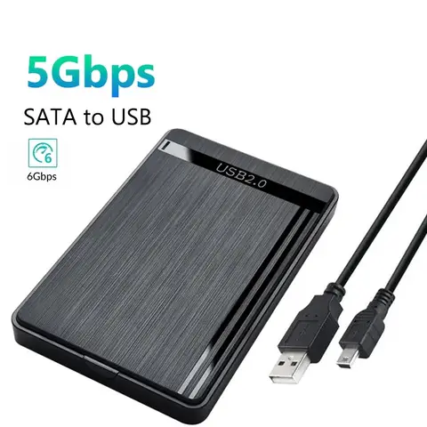 2.5 Inch External Hard Drive Enclosure USB 3.0/2.0/Type C to SATA Hard Disk Case SATA Type C HDD Enclosure For Laptop Computer