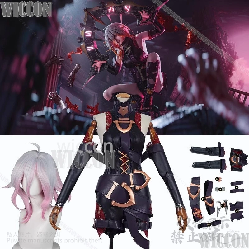 Briar Anime Game LOL Cosplay Jirai Kei Girl Suit Sexy Uniform Pu Jumpsuit Vampires Silver Pink Wig Sexy Woman Outfit Customized
Briar Anime Game LOL Cosplay Jirai Kei Girl Suit Sexy Uniform Pu Jumpsuit Vampires Silver Pink Wig Sexy Woman Outfit Customized