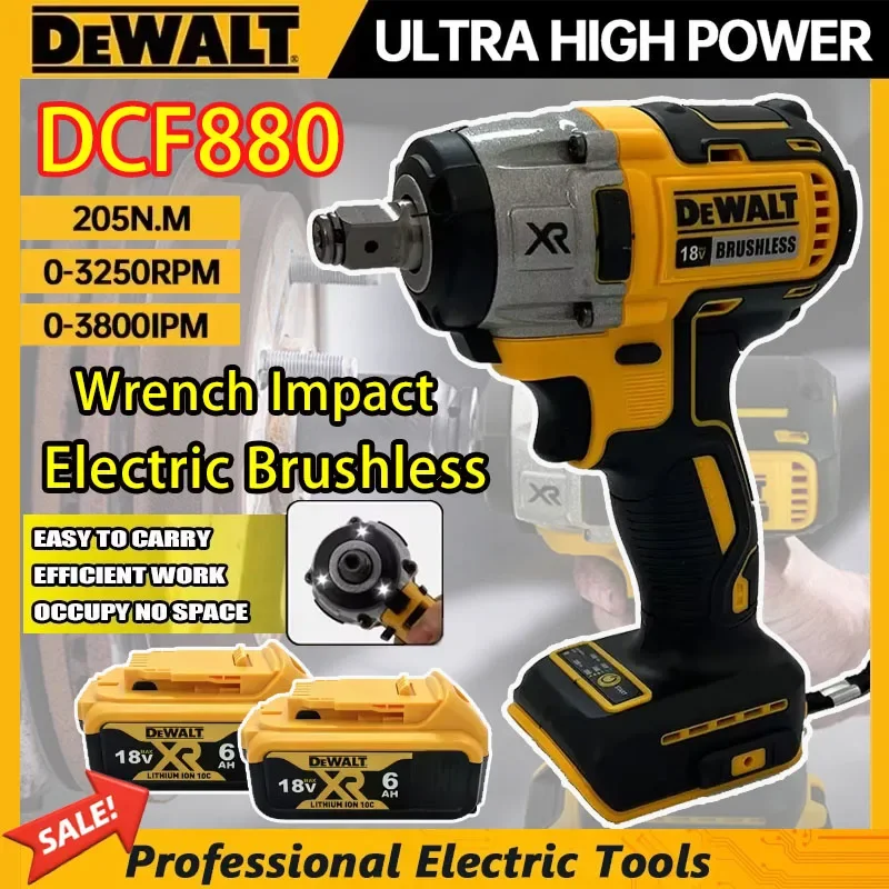 Аккумуляторный ударный гайковерт Dewalt DCF880, 3300 об/мин, бесщеточный, с высоким крутящим моментом, для ремонта шин, 18В, электроинструмент
Аккумуляторный ударный гайковерт Dewalt DCF880, 3300 об/мин, бесщеточный, с высоким крутящим моментом, для ремонта шин, 18В, электроинструмент