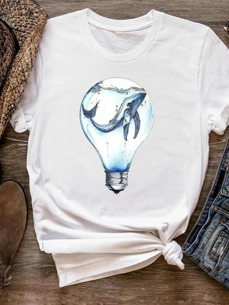 Women Clothing Print T Shirt Short Sleeve Summer Watercolor 90s Beach Trend Clothes Basic Tee Top Fashion Graphic T-shirt
Women Clothing Print T Shirt Short Sleeve Summer Watercolor 90s Beach Trend Clothes Basic Tee Top Fashion Graphic T-shirt