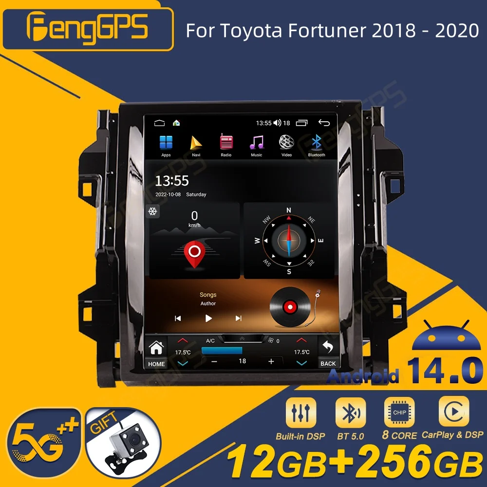 Для Toyota Fortuner 2018-2020 Android автомобильный радиоприемник беспроводной Carplay стереоприемник авторадио мультимедийный плеер GPS Navi Touch
Для Toyota Fortuner 2018-2020 Android автомобильный радиоприемник беспроводной Carplay стереоприемник авторадио мультимедийный плеер GPS Navi Touch