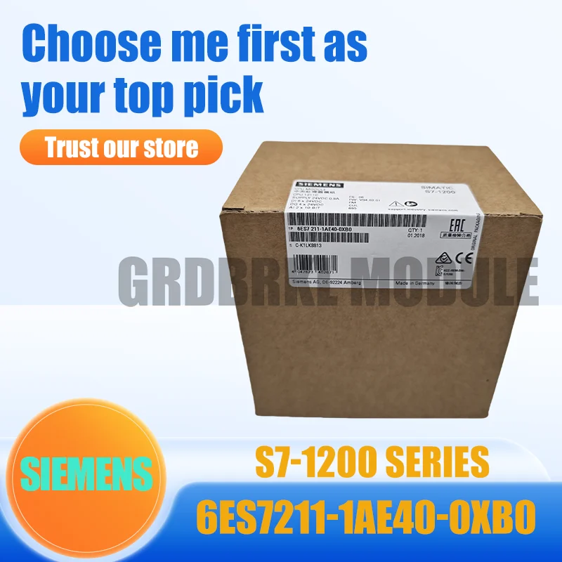 New Original SIEMENS 6ES7211-1AE40-0XB0 6ES7 211-1AE40-0XB0 S7-1200 CPU 1211C PLC Module
New Original SIEMENS 6ES7211-1AE40-0XB0 6ES7 211-1AE40-0XB0 S7-1200 CPU 1211C PLC Module