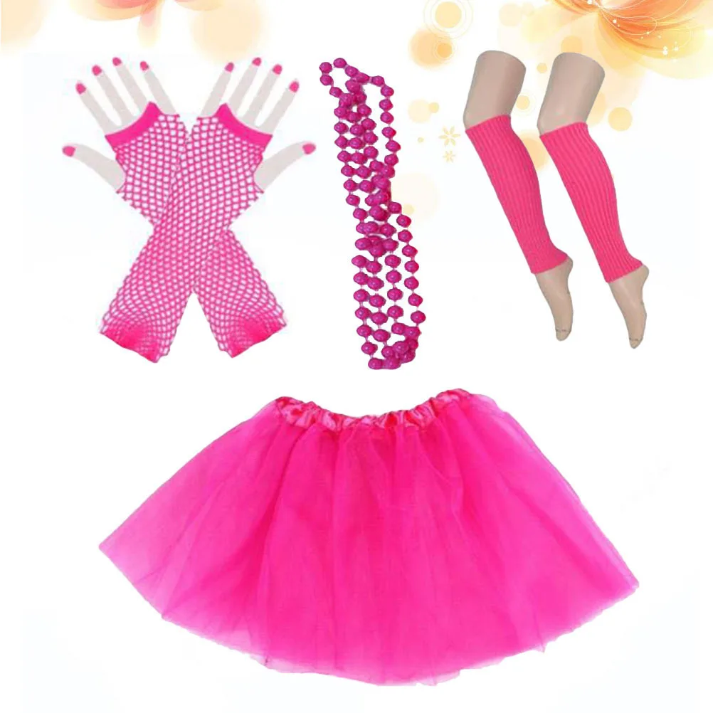 80s Party Dress Accessories Lace Fishnet Fingerless Gloves Leg Warmers Neon Bead Necklace Tutu Skirt Set Party Costume
80s Party Dress Accessories Lace Fishnet Fingerless Gloves Leg Warmers Neon Bead Necklace Tutu Skirt Set Party Costume