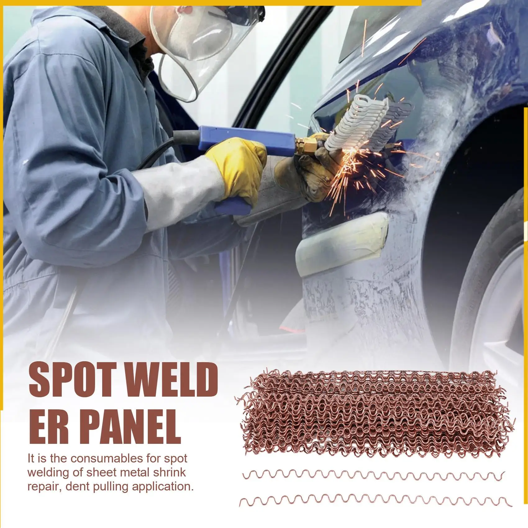 A92P 100Pcs Dent Pulling Wave 320Mm Long 2Mm Diameter Car Repair Dent Puller Spot Welding Panel Pulling Wires
A92P 100Pcs Dent Pulling Wave 320Mm Long 2Mm Diameter Car Repair Dent Puller Spot Welding Panel Pulling Wires