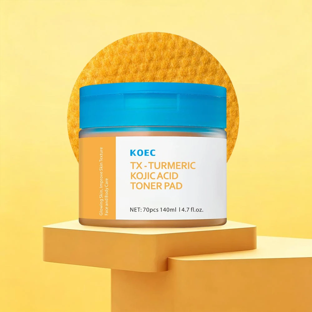 KOEC Turmeric Kojic Acid Glowing Toner Pads Gentle Exfoliation Pore Smoothing Oil Balance Facial Cleansing Sponges Skin Care
KOEC Turmeric Kojic Acid Glowing Toner Pads Gentle Exfoliation Pore Smoothing Oil Balance Facial Cleansing Sponges Skin Care