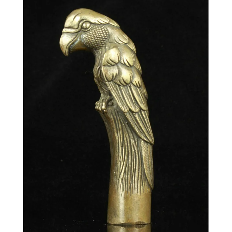 Old Bronze Carving Lifelike eagle Parrot Statue Cane Head Walking Stick Head
Old Bronze Carving Lifelike eagle Parrot Statue Cane Head Walking Stick Head