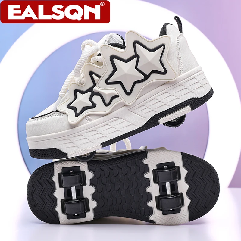 Fashion Children Roller Skates Shoes Wear-resistant Outdoor Sports Skates Removable 4-Wheel Design Casual Entertainment Sneakers
Fashion Children Roller Skates Shoes Wear-resistant Outdoor Sports Skates Removable 4-Wheel Design Casual Entertainment Sneakers