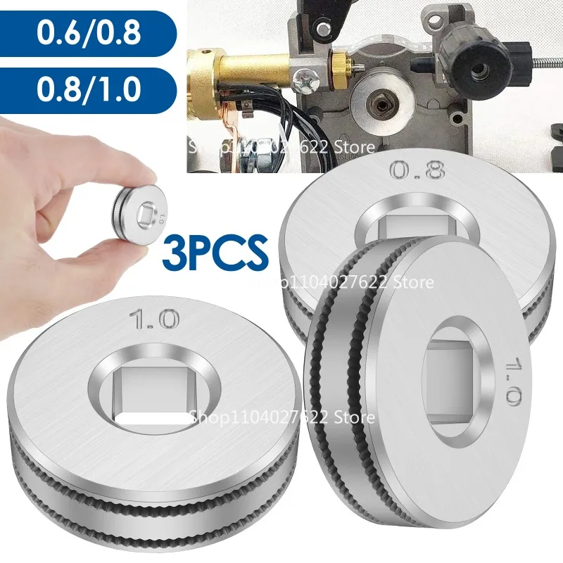 Комплект из 3 роликов для подачи проволоки 0.6/0.8, 0.8/1.0, с накатной канавкой, для сварочных аппаратов MIG
Комплект из 3 роликов для подачи проволоки 0.6/0.8, 0.8/1.0, с накатной канавкой, для сварочных аппаратов MIG