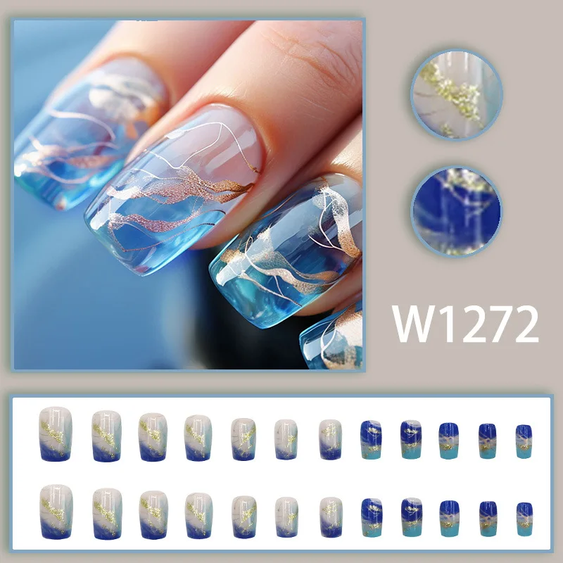 24PCS Short Round Light Luxury Fashionable French Ins Style Sweet Cool Simple Sister Spicy Girl Style Nail
24PCS Short Round Light Luxury Fashionable French Ins Style Sweet Cool Simple Sister Spicy Girl Style Nail