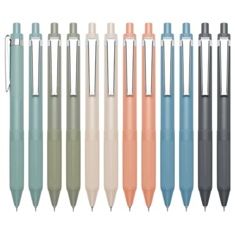 Gel Pens Black Ink Pens for Office 0.5mm Fine Point Pens Smooth Writing Retractable Work Pen Metal clip-12 pcs
Gel Pens Black Ink Pens for Office 0.5mm Fine Point Pens Smooth Writing Retractable Work Pen Metal clip-12 pcs