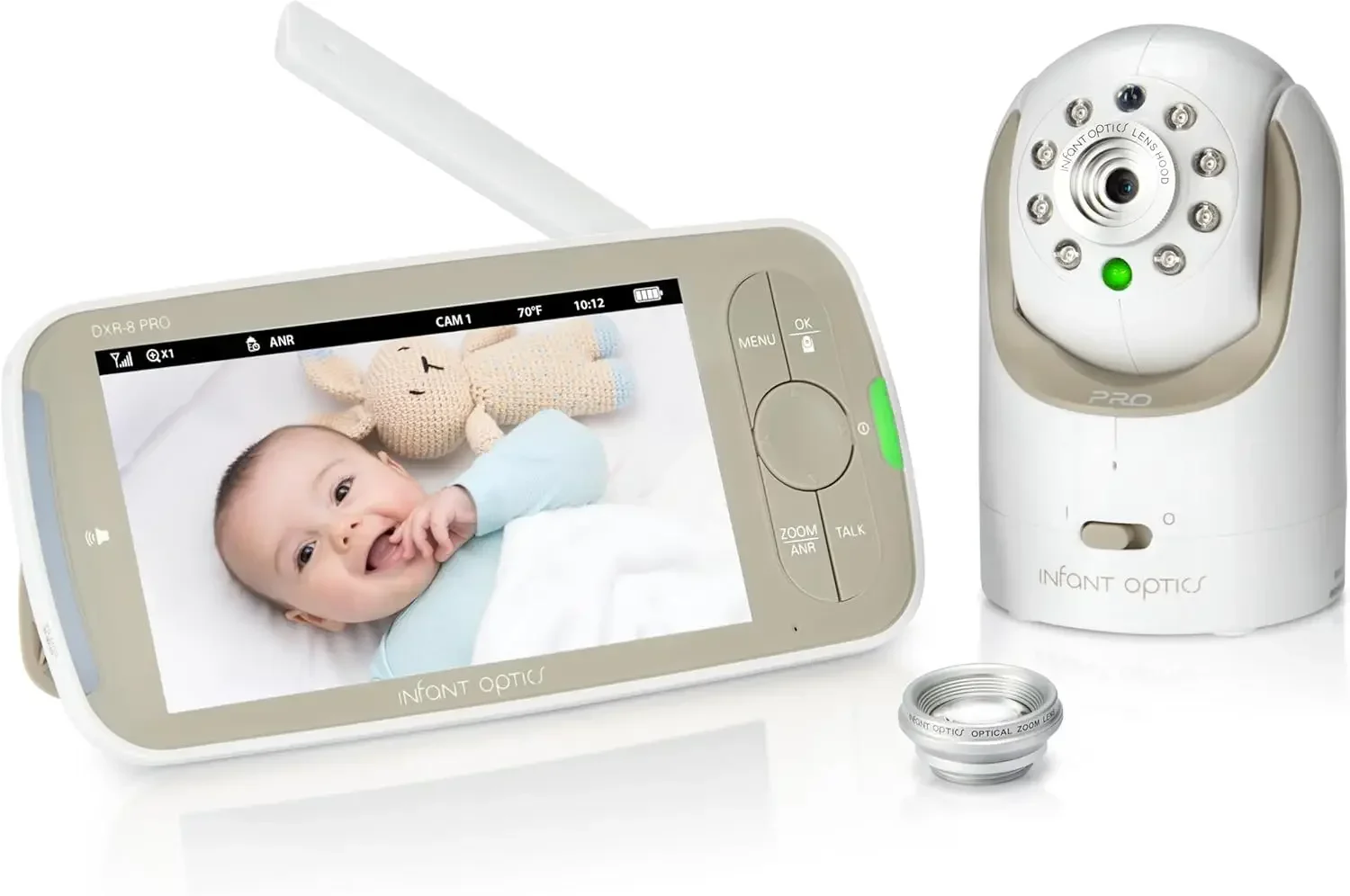 DXR-8 PRO Video Baby Monitor, 720P HD Resolution 5" Display, Patented A.N.R. (Active Noise Reduction), No WiFi, Pan Tilt Zoom, a
DXR-8 PRO Video Baby Monitor, 720P HD Resolution 5" Display, Patented A.N.R. (Active Noise Reduction), No WiFi, Pan Tilt Zoom, a