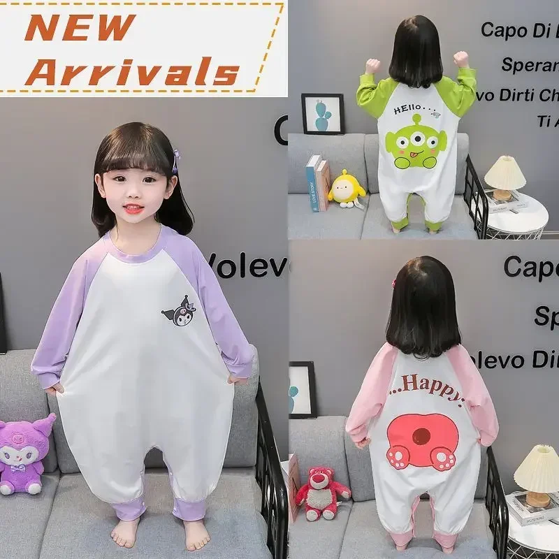 Sweet Kuromi Anime Kawaii Children One Piece Pajamas Spring Autumn Sanrio Ins Cute Cotton Long Sleeve Sleeping Shirt Pants Toys
Sweet Kuromi Anime Kawaii Children One Piece Pajamas Spring Autumn Sanrio Ins Cute Cotton Long Sleeve Sleeping Shirt Pants Toys