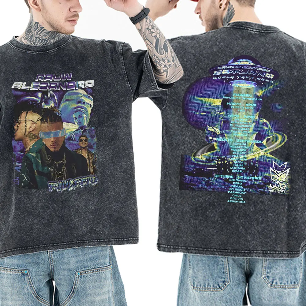Vintage Washed Rauw Alejandro Album Tour 2025 Graphic T-shirt Men Women Hip Hop Short Sleeve T-shirts Cotton T Shirt Streetwear
Vintage Washed Rauw Alejandro Album Tour 2025 Graphic T-shirt Men Women Hip Hop Short Sleeve T-shirts Cotton T Shirt Streetwear
