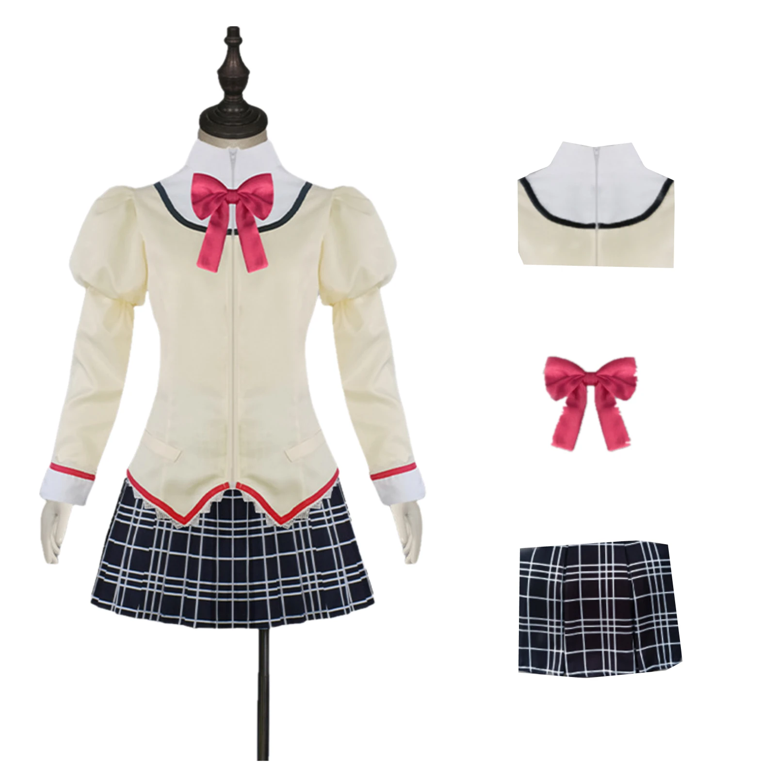 Kaname Madoka School Uniform Cosplay Costume Anime Female Akemi Homura Pleated Skirt Miki Sayaka Bubble Sleeve Uniform
Kaname Madoka School Uniform Cosplay Costume Anime Female Akemi Homura Pleated Skirt Miki Sayaka Bubble Sleeve Uniform