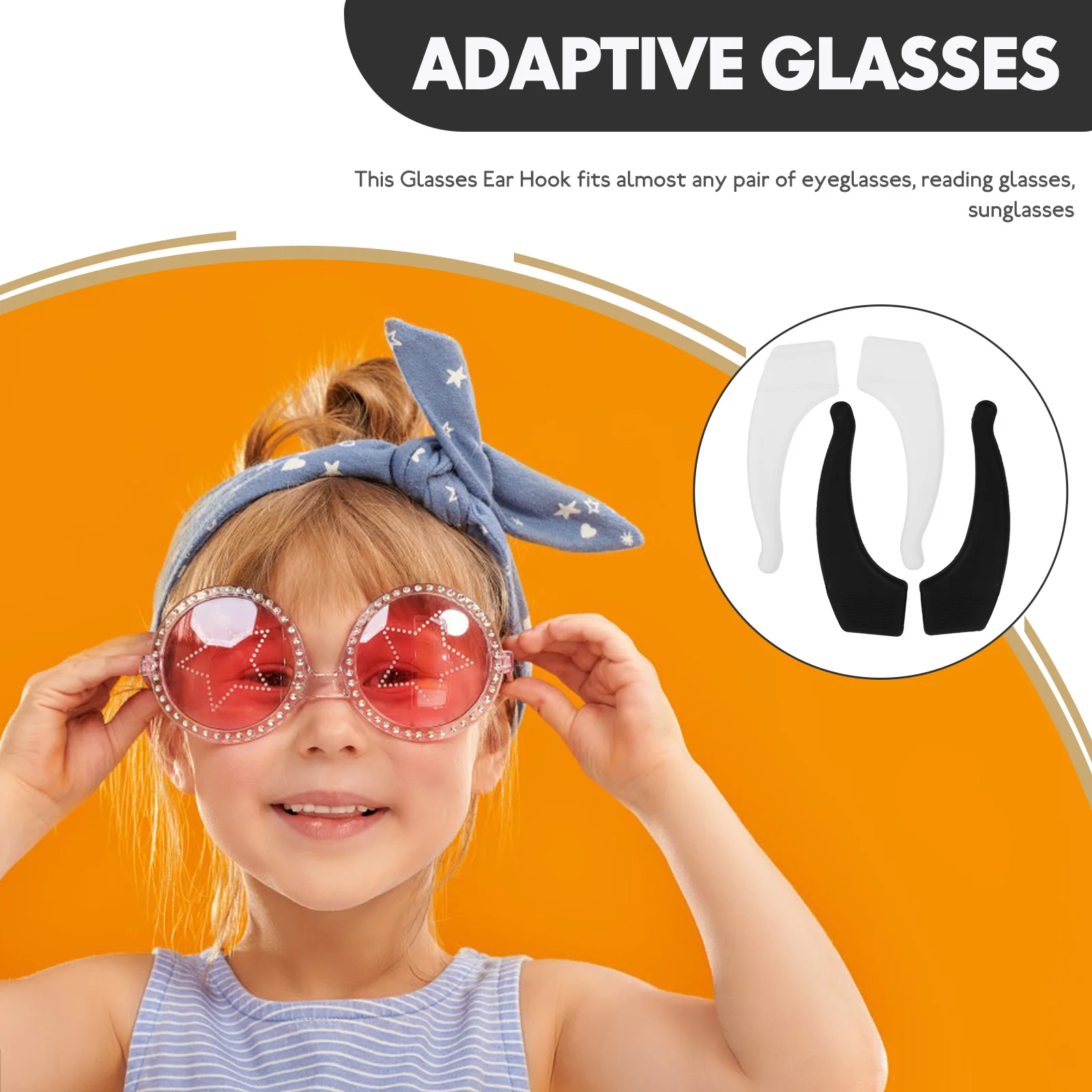 6 Pairs Non-slip Glasses Ear Hooks Black White Silicone Temples Pads Cushions Eyewear Accessories Fits Most Frames
6 Pairs Non-slip Glasses Ear Hooks Black White Silicone Temples Pads Cushions Eyewear Accessories Fits Most Frames