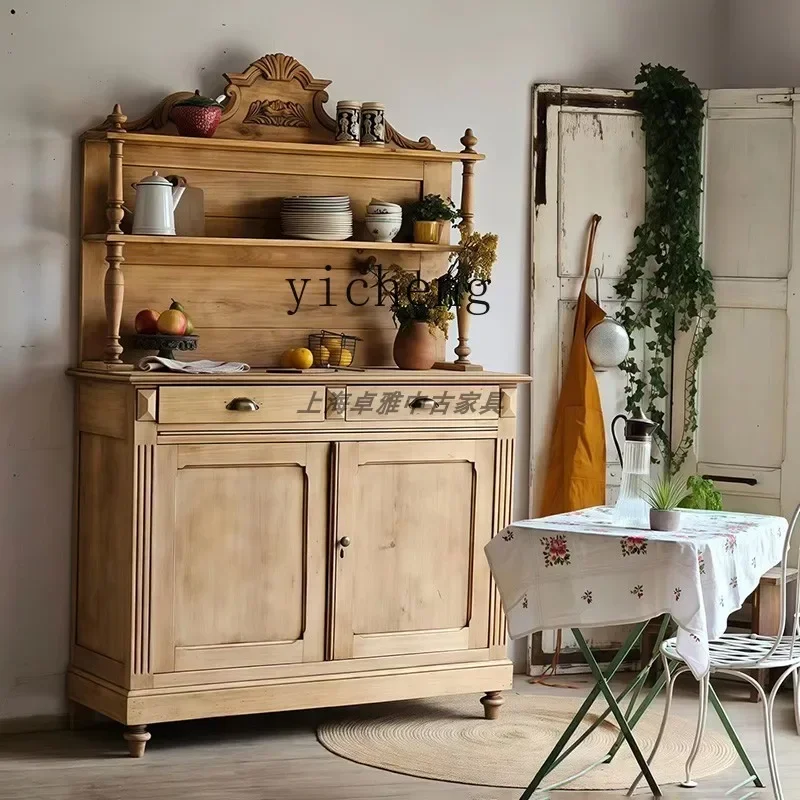 r5.21 Solid Wood Carved Vintage Style Natural Wood Color Home Dining Sideboard Classical Display Wine Cabinet
r5.21 Solid Wood Carved Vintage Style Natural Wood Color Home Dining Sideboard Classical Display Wine Cabinet