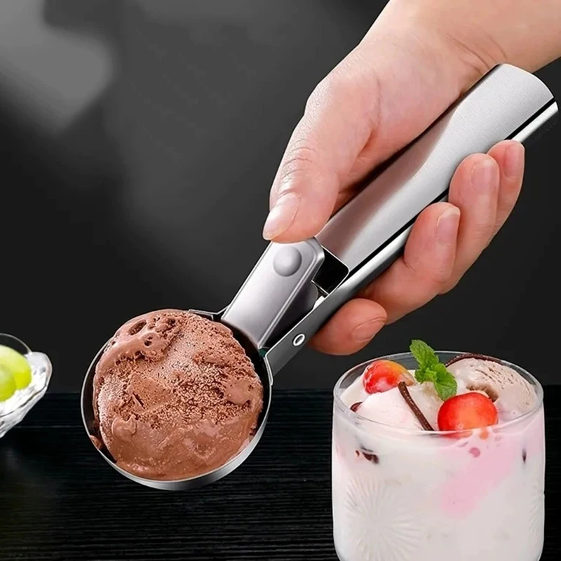 1 Pcs Nonstick Anti-Freeze Ice Cream Scoop Aluminum Alloy Ice Cream Spoon Watermelon Ball Cookie Dough Scoop Ice Cream Tools
1 Pcs Nonstick Anti-Freeze Ice Cream Scoop Aluminum Alloy Ice Cream Spoon Watermelon Ball Cookie Dough Scoop Ice Cream Tools
