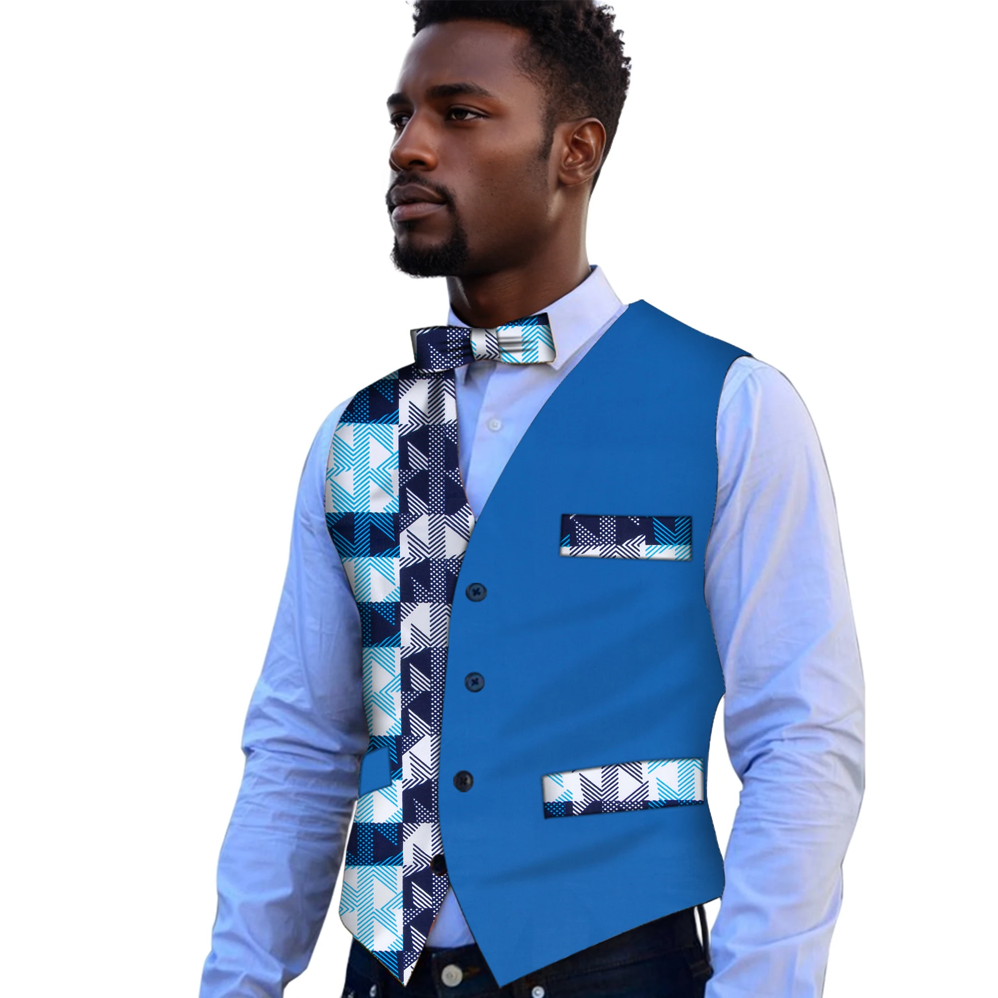 2024, жилеты с африканским принтом для мужчин, приталенный костюм, жилет с галстуком-бабочкой, мужской жилет без рукавов, деловой мужской жилет WYN118
2024, жилеты с африканским принтом для мужчин, приталенный костюм, жилет с галстуком-бабочкой, мужской жилет без рукавов, деловой мужской жилет WYN118