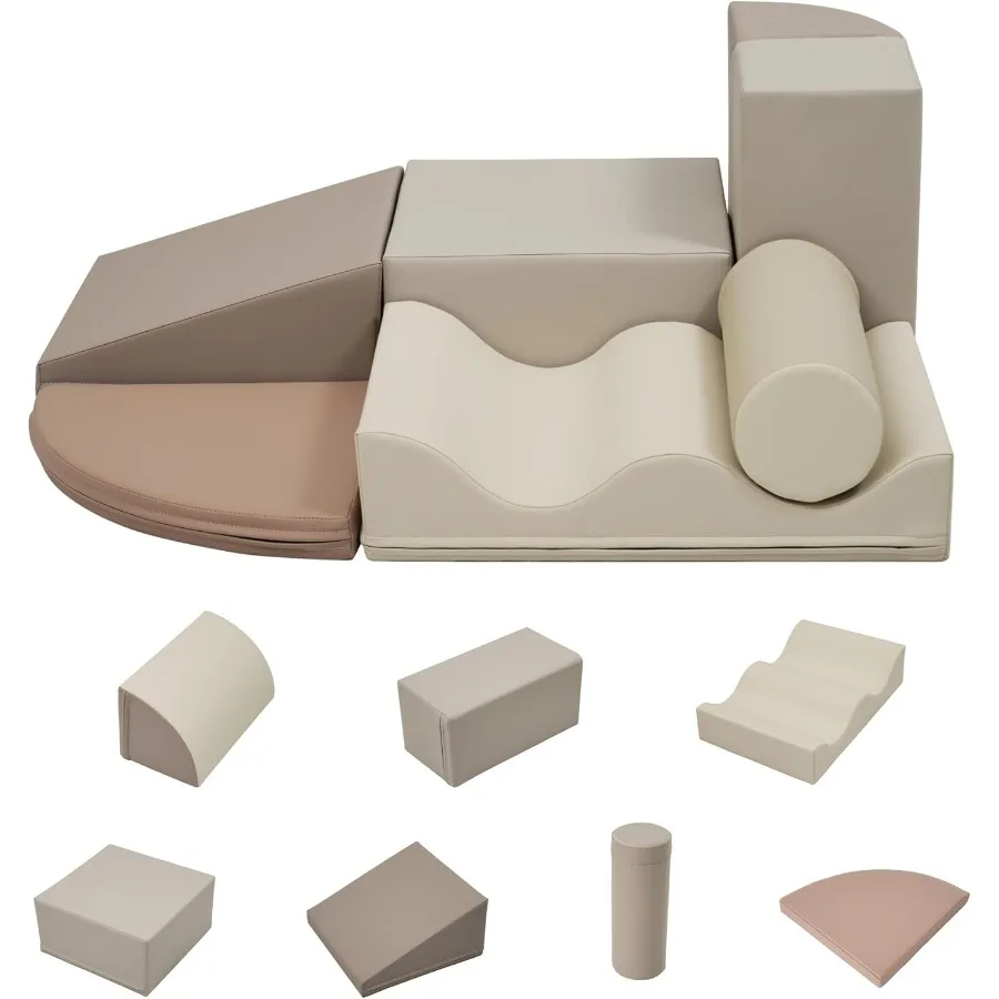 7-компонентные мягкие игрушки для восхождения для малышей 1–3 лет, пенопластовый игровой набор для восхождения и ползания, мягкое игровое оборудование для дома
7-компонентные мягкие игрушки для восхождения для малышей 1–3 лет, пенопластовый игровой набор для восхождения и ползания, мягкое игровое оборудование для дома