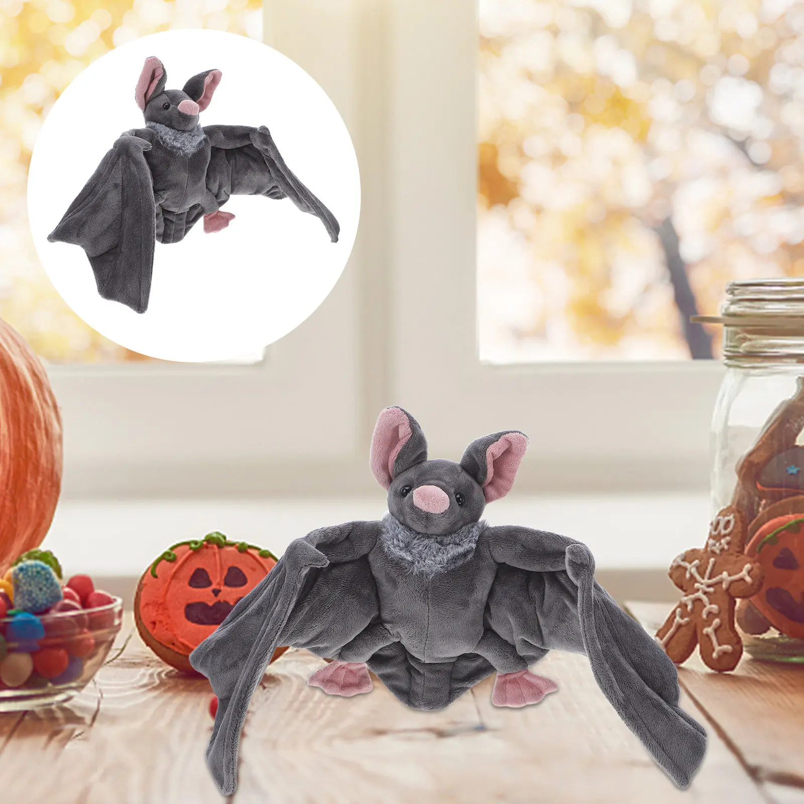 Halloween Bat Decoration Soft Realistic Stuffed Animal for Living Room Bedroom Party Store Haunted Theme Spooky Decor Bat
Halloween Bat Decoration Soft Realistic Stuffed Animal for Living Room Bedroom Party Store Haunted Theme Spooky Decor Bat