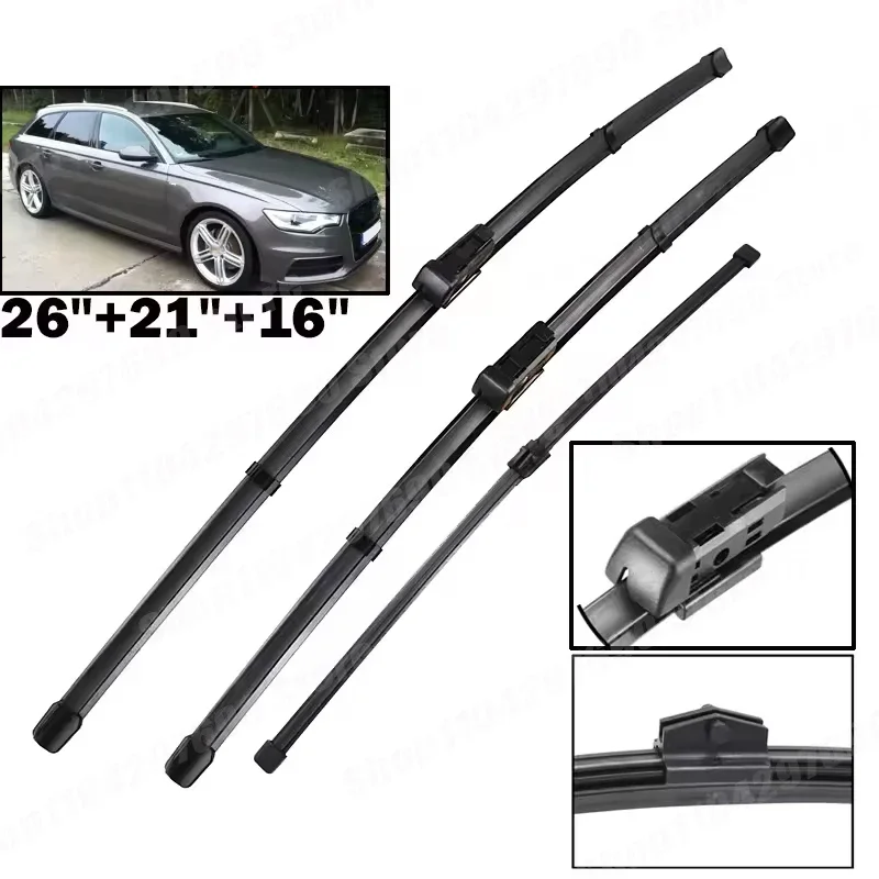 Wiper LHD Front & Rear Wiper Blades Set For Audi A6 C7 2011 - 2017 Windshield Windscreen Window Rain Brushes 26"+21"+16"
Wiper LHD Front & Rear Wiper Blades Set For Audi A6 C7 2011 - 2017 Windshield Windscreen Window Rain Brushes 26"+21"+16"