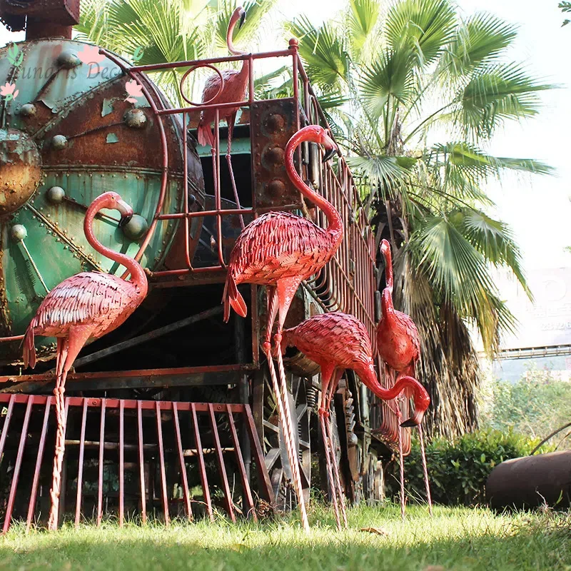 Simulation wrought iron flamingo garden garden animal ornament wedding props photography party decoration
Simulation wrought iron flamingo garden garden animal ornament wedding props photography party decoration