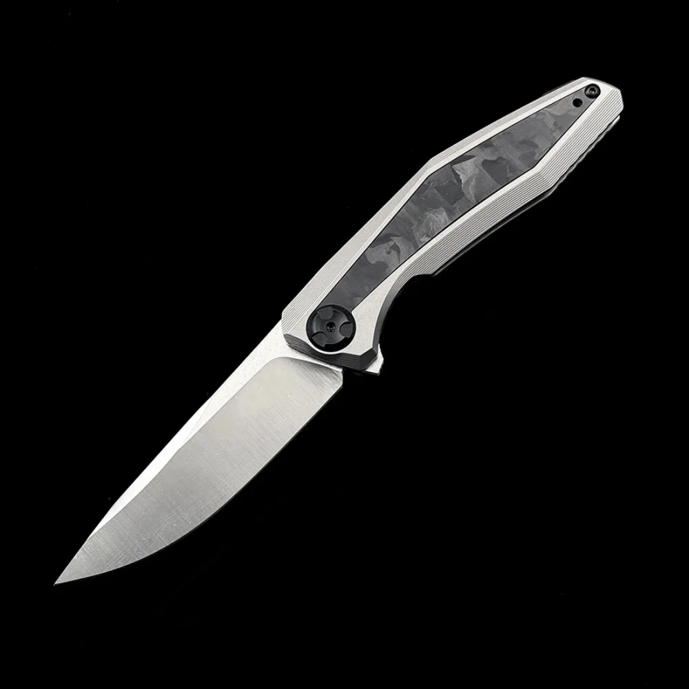 OK-0470 Dmitry Sinkevich 20CV Blade, Titanium+CF Handle Folding Knife Outdoor Camping Hunting Pocket EDC Tool Knife
OK-0470 Dmitry Sinkevich 20CV Blade, Titanium+CF Handle Folding Knife Outdoor Camping Hunting Pocket EDC Tool Knife