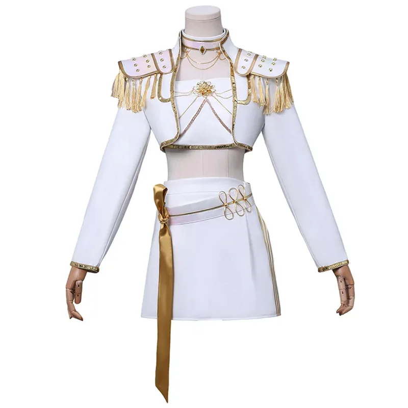 2025 cartoon demon hunter KPop Mira cosplay Gloden white uniform Halloween carnival party costume stage costume wig set ook;77
2025 cartoon demon hunter KPop Mira cosplay Gloden white uniform Halloween carnival party costume stage costume wig set ook;77