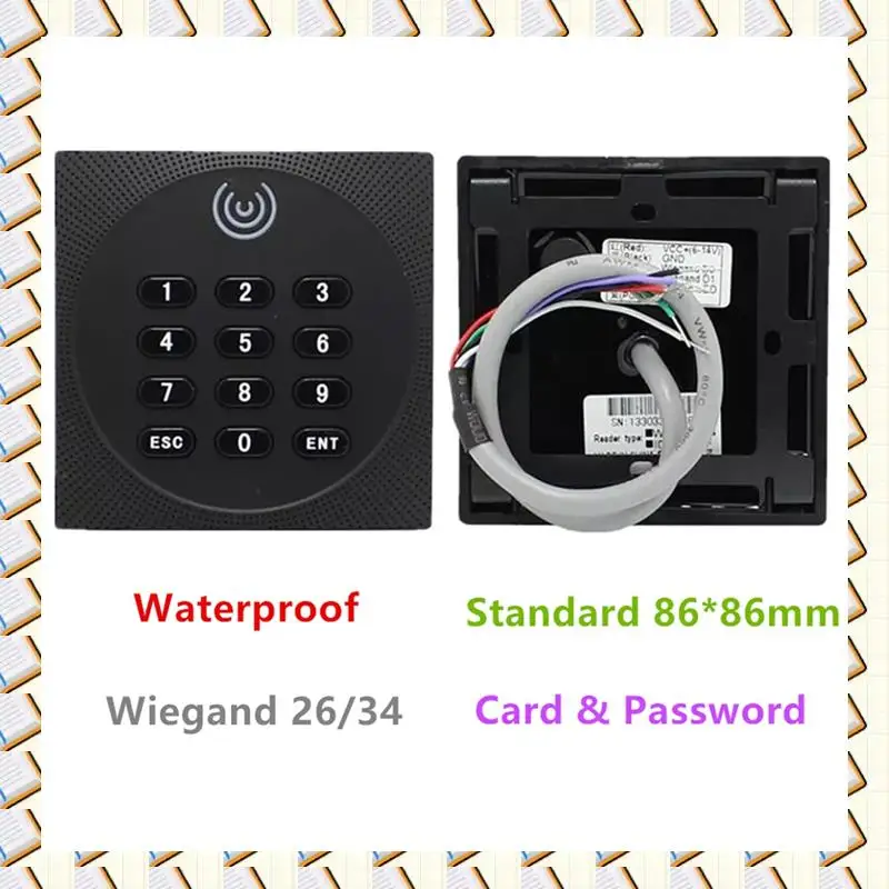 A14M KR602M Wiegand 34/26 Bit RFID Reader 13.56Mhz Mi Reader For Access Control Supports Card NFC Password With Keyboard LED
A14M KR602M Wiegand 34/26 Bit RFID Reader 13.56Mhz Mi Reader For Access Control Supports Card NFC Password With Keyboard LED