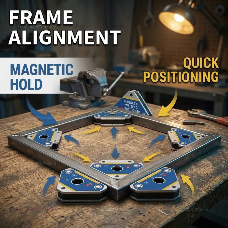 4PCS Magnetic Welding Fixers – 12.5KG Multi-Angle 45°/90°/135° Magnet Weld Positioner & Ferrite Locator Tools
4PCS Magnetic Welding Fixers – 12.5KG Multi-Angle 45°/90°/135° Magnet Weld Positioner & Ferrite Locator Tools