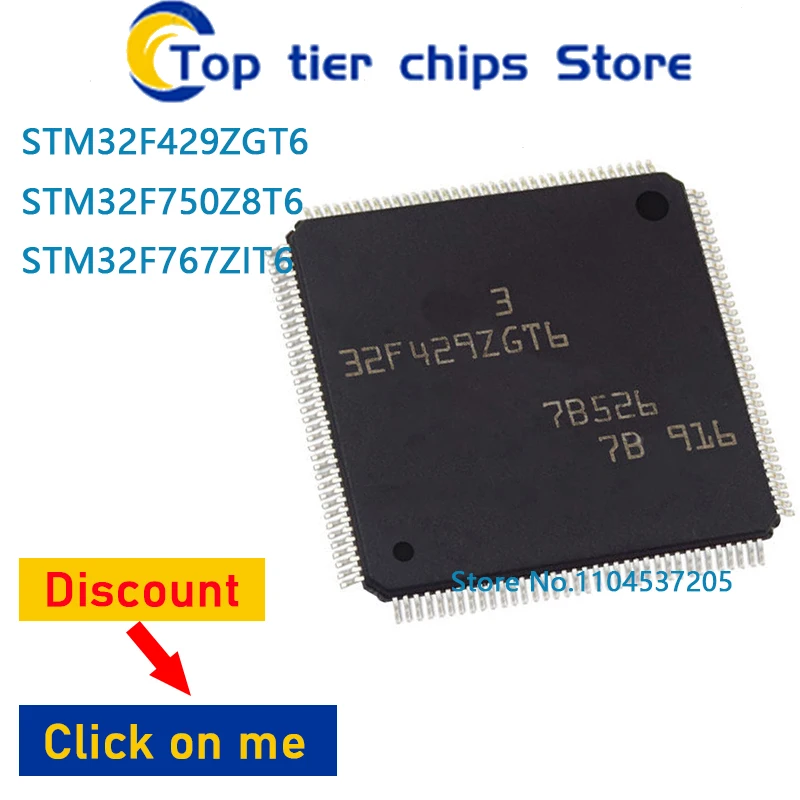 1PCS/LOT STM32F429ZGT6 STM32F750Z8T6 STM32F767ZIT6 QFP144 100% NEW
1PCS/LOT STM32F429ZGT6 STM32F750Z8T6 STM32F767ZIT6 QFP144 100% NEW