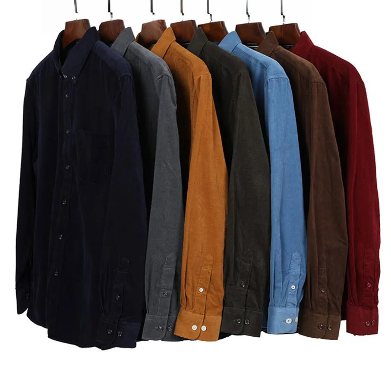 Plus Size 11xl Autumn winter Warm Quality 100%cotton Corduroy long sleeved button collar smart casual shirts for men comfortable
Plus Size 11xl Autumn winter Warm Quality 100%cotton Corduroy long sleeved button collar smart casual shirts for men comfortable
