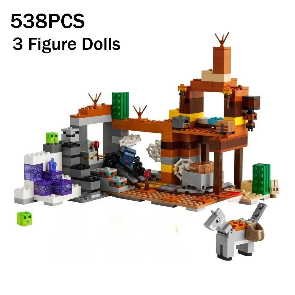 538PCS Creative The Badlands Mineshaft Building Blocks DIY World With 3 Figures Assemble Bricks Set Toy Gift For Adult Kids
538PCS Creative The Badlands Mineshaft Building Blocks DIY World With 3 Figures Assemble Bricks Set Toy Gift For Adult Kids