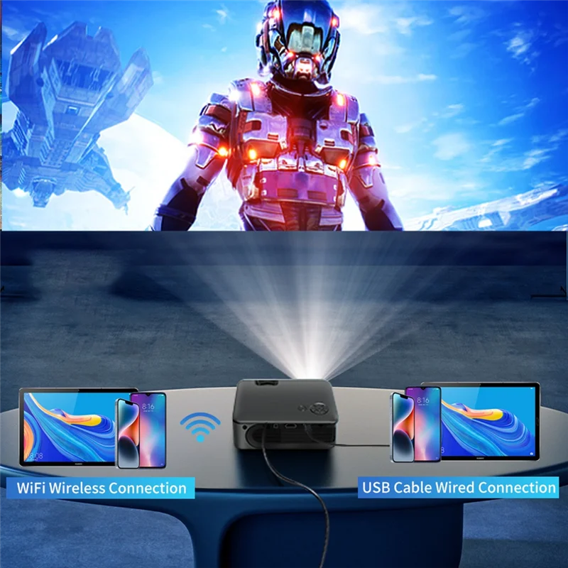 Mini Projector Smart Home Support 1080P Smart TV WIFI Portable Home Theater Synchronous UK Plug
Mini Projector Smart Home Support 1080P Smart TV WIFI Portable Home Theater Synchronous UK Plug