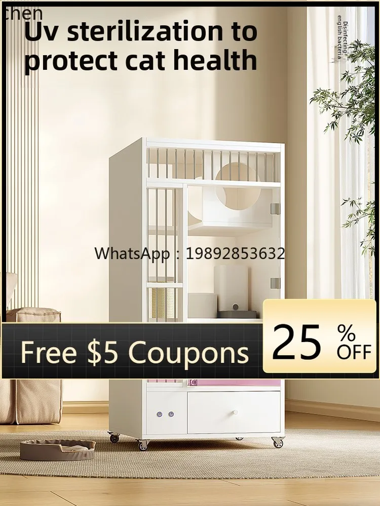 small apartment household does an area of cat cage, solid wood cat cabinet with toilet, integrated panoramic glass cat room
small apartment household does an area of cat cage, solid wood cat cabinet with toilet, integrated panoramic glass cat room