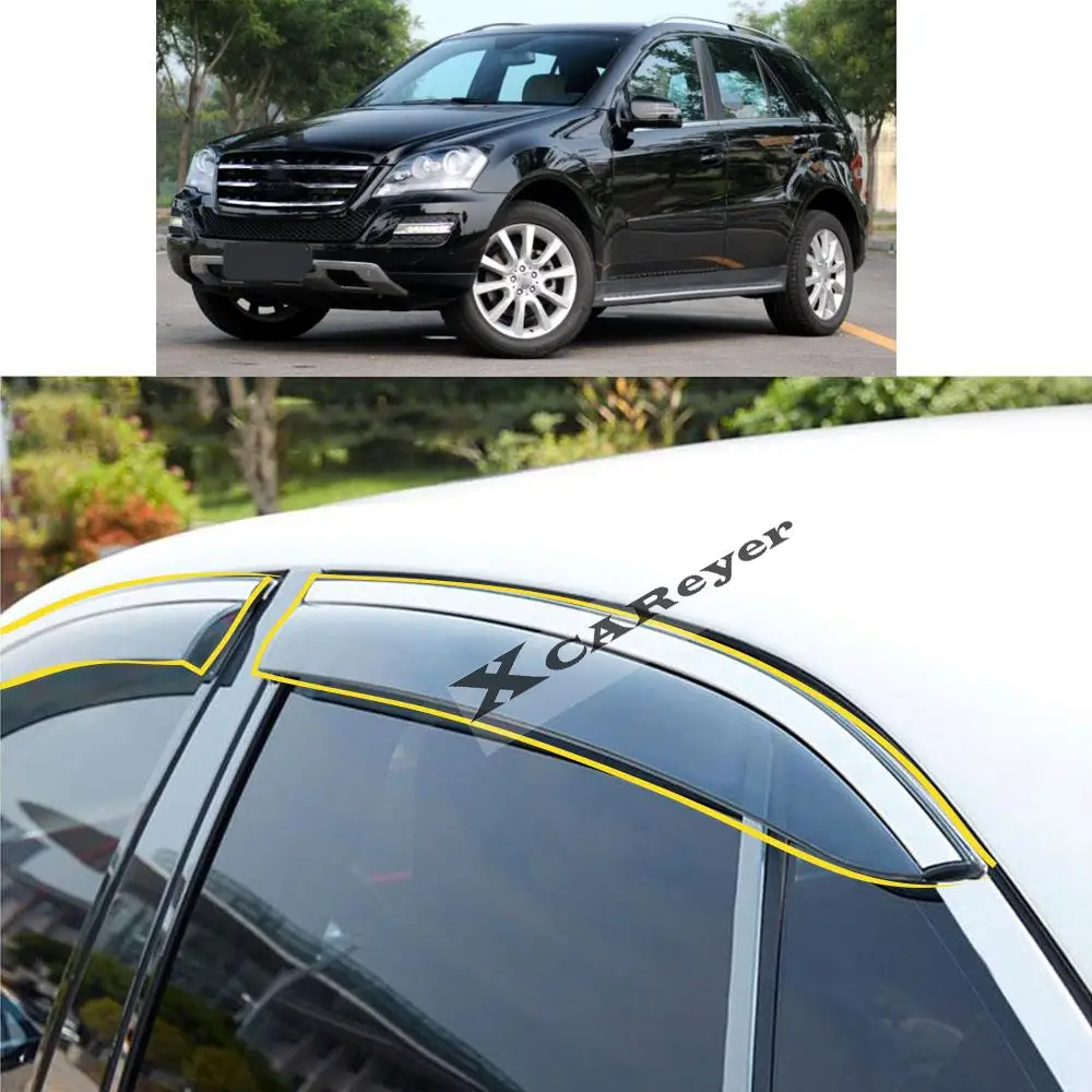 For Mercedes Benz ML Class W164 ML350 2006 2007 2008 2009 2010 2011 Car Sticker Window Glass Wind Visor Rain/Sun Guard Vent
For Mercedes Benz ML Class W164 ML350 2006 2007 2008 2009 2010 2011 Car Sticker Window Glass Wind Visor Rain/Sun Guard Vent