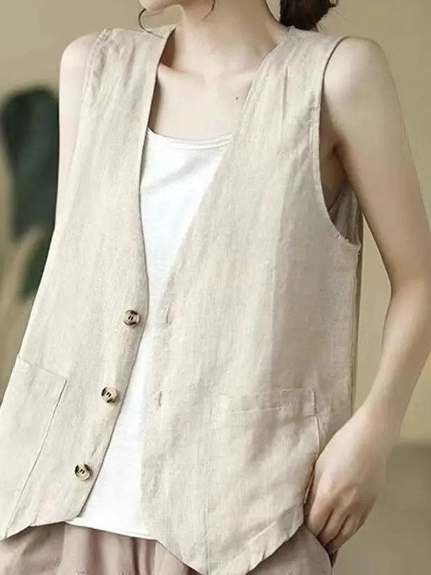 Slimming Effect Loose Fit Thin Vest 2026 Summer New Style Sleeveless Outerwear for plus Size Women High Waist Korean Style
Slimming Effect Loose Fit Thin Vest 2026 Summer New Style Sleeveless Outerwear for plus Size Women High Waist Korean Style