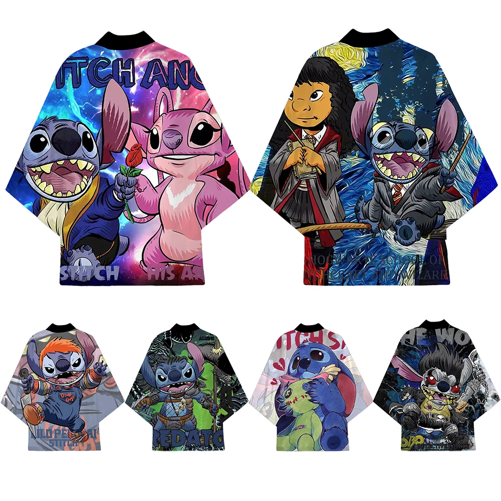 Movie Lilo and Stitch Costume Kimono Cardigan Animation Cartoon Cosplay Cloak Adult Cape 3D Digital Print Halloween Gift Clothes 
Movie Lilo and Stitch Costume Kimono Cardigan Animation Cartoon Cosplay Cloak Adult Cape 3D Digital Print Halloween Gift Clothes