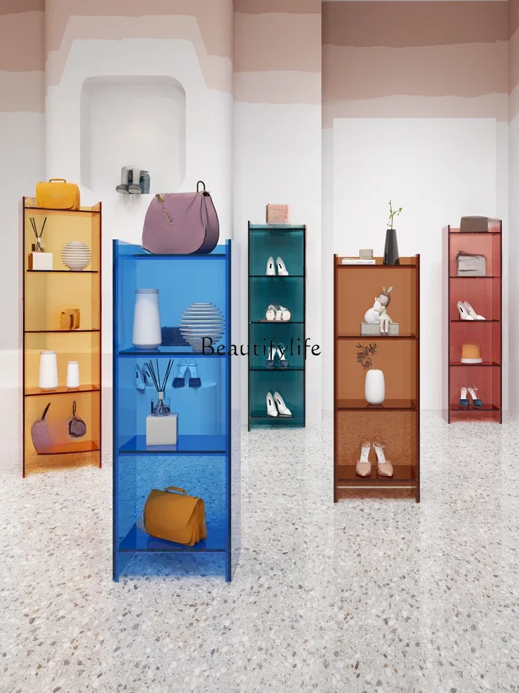 FG11Acrylic Organic Glass Storage Rack Clothing Store Rack for Holding Shoes and Bags Multi-Layer Floor-Standing Display Rack
FG11Acrylic Organic Glass Storage Rack Clothing Store Rack for Holding Shoes and Bags Multi-Layer Floor-Standing Display Rack