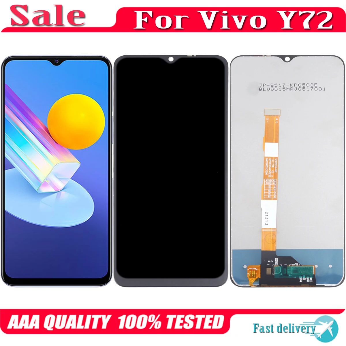 ДЛЯ VIVO Y72 5G V2041 ЖК-дисплей сенсорный экран сменный дигитайзер в сборе 100% протестирован
ДЛЯ VIVO Y72 5G V2041 ЖК-дисплей сенсорный экран сменный дигитайзер в сборе 100% протестирован