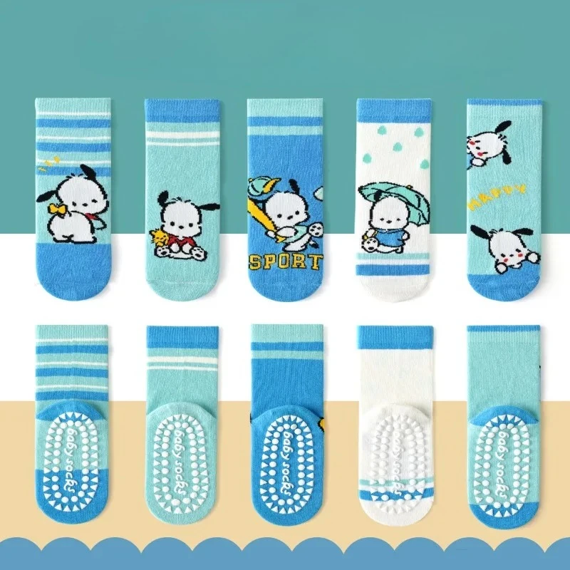 5Pairs Kawaii Sanrio Pochacco Socks Hello Kitty Kuromi Cinnamoroll Cartoon Student Stockings Girls Medium Tube Non-slip Socks
5Pairs Kawaii Sanrio Pochacco Socks Hello Kitty Kuromi Cinnamoroll Cartoon Student Stockings Girls Medium Tube Non-slip Socks