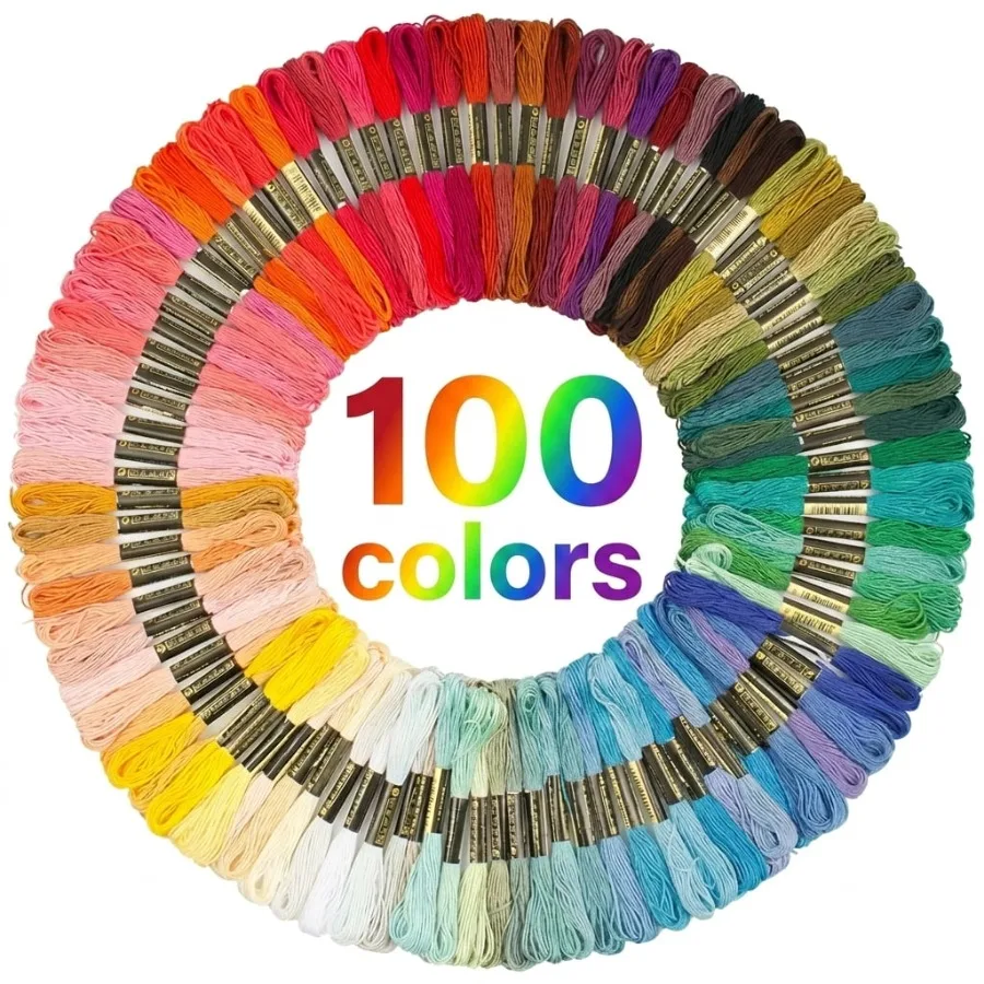 100 Colors Cotton DMC Cross Floss Stitch Thread Embroidery Sewing Skeins Home Decor
100 Colors Cotton DMC Cross Floss Stitch Thread Embroidery Sewing Skeins Home Decor